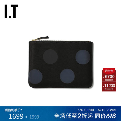 IT CDG WALLET女款零钱包休闲时尚拉链开合饰波点图案5100RXC