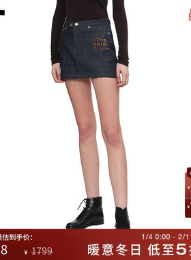 IT A.P.C.女装牛仔半身裙新款时尚质感合身短裙一步裙F06466XP