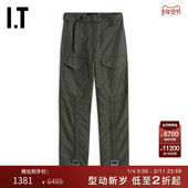 摩登帅气饰腰带休闲裤 406702XK 直筒长裤 新品 Simone Rocha女装