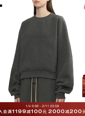 IT ESSENTIALS女装宽松圆领卫衣新款休闲随性套头衫上衣7831FWXQ