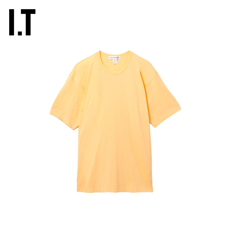IT CDG COMME des GARCONS SHIRT男装中长款宽松纯色短袖T恤新款