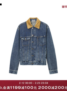 IT JW Anderson女装翻领牛仔夹克新款复古时尚水洗外套DJ0046XQ