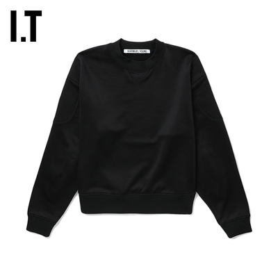 男装圆领卫衣新品时尚几何拼贴