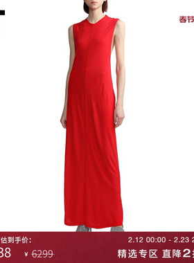 IT Commission女装无袖连衣裙长裙性感摩登扭结露背裙装300500XI