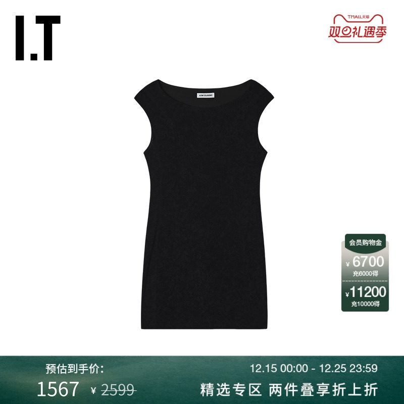 ITLOWCLASSIC圆领无袖连衣裙