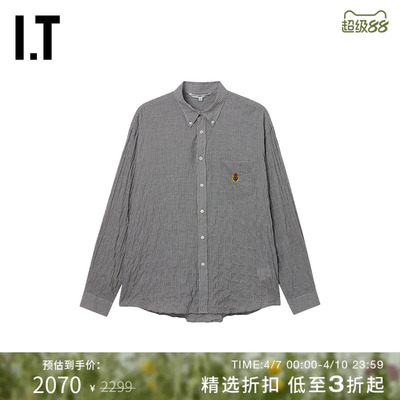 ITHERITAGEFLOSS细格纹长袖衬衫