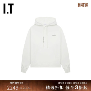 宽松连帽卫衣连帽衫 新款 WHITE™情侣装 OFF