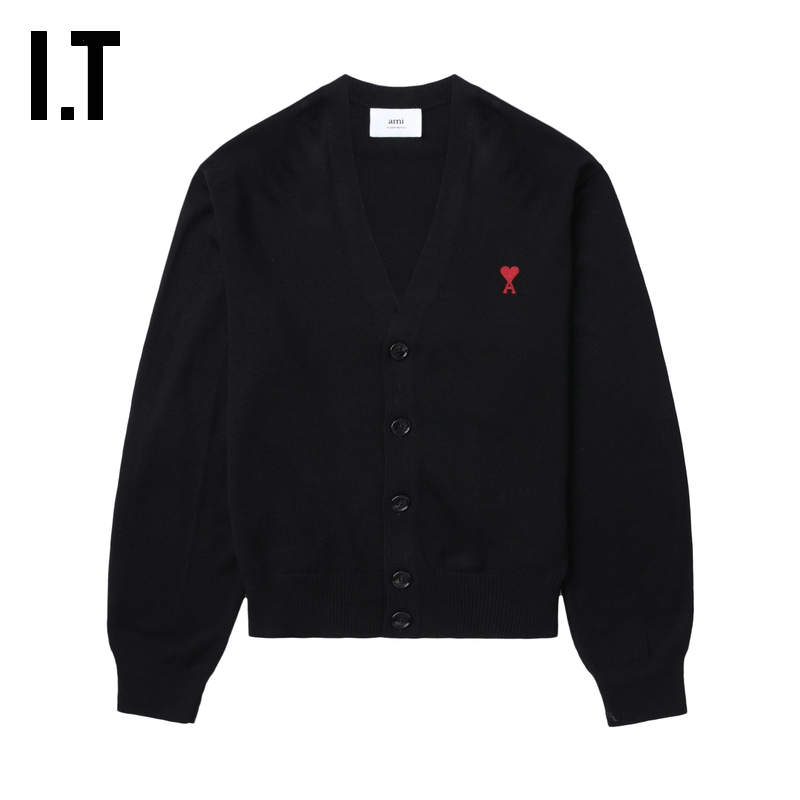 ITAMI合身针织开衫时尚质感