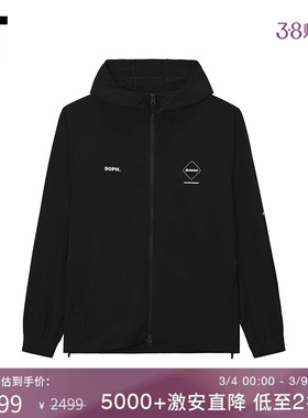 IT F.C.REAL BRISTOL男装连帽拉链夹克新款休闲户外风纯色薄外套