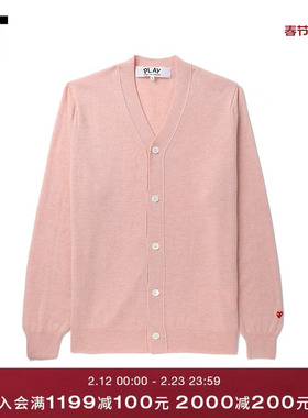 IT CDG PLAY COMME des GARÇONS川久保玲男装针织开衫简约羊毛衫