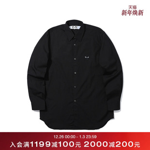 COMME des GARÇONS川久保玲男装 衬衫 PLAY 长袖 饰爱心缝饰 CDG