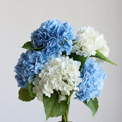 仿生绣球花仿真花保湿手感花束客厅餐桌摆件摆设婚庆插花装饰假花