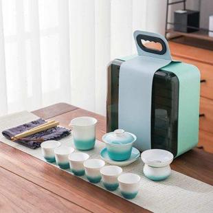 盖碗陶瓷茶碗茶具单个简约家用高档泡茶杯渐变色三才碗茶杯功夫茶