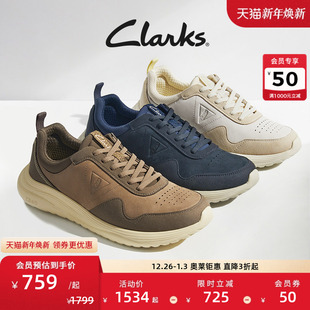 舒适轻量缓震厚底休闲运动鞋 新品 Lace男士 Clarks其乐Lt360