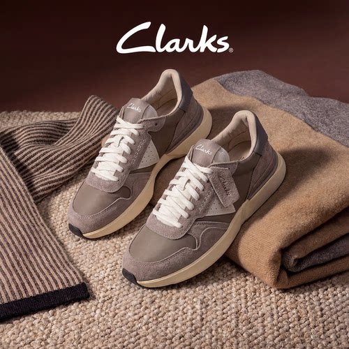 Clarks其乐男士拼接时尚休闲鞋