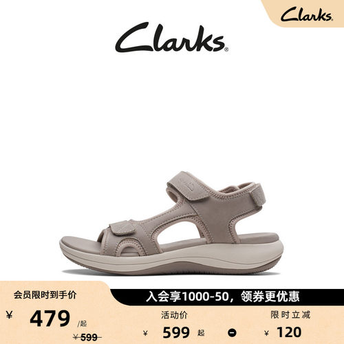 Clarks其乐女款厚底防滑沙滩凉鞋