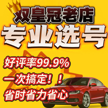 车牌是否被占用查询重号自编选号数据库自选新能源12123新车二手