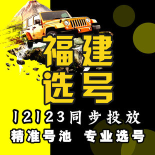 福建南平龙岩宁德平潭车牌选号数据库自编查询占用自选牌照新能源