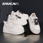 运动鞋 殊彩6cm厚底增高小白鞋 板鞋 休闲鞋 2025秋款 上新小个子韩版