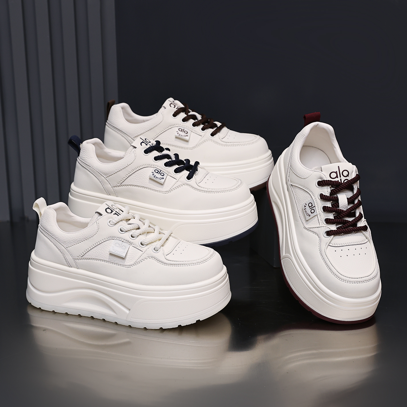 2025秋款厚底百搭小个子运动鞋潮