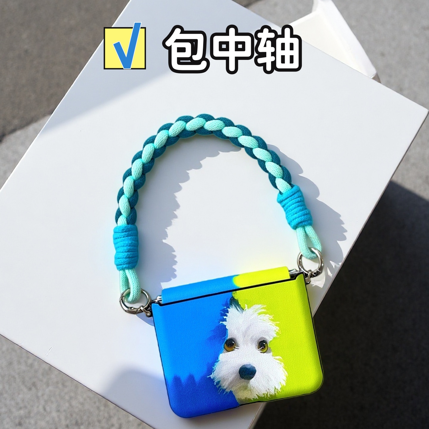 适用华为purax手机壳典藏版可爱三星zflip7全包中轴小米mixflip2创意卡通novaflip s挂绳荣耀Magicvflip2防摔