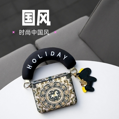 国风马年适用华为purax手机壳时尚民族风三星zflip7全包中轴小米mixflip2高级novaflips挂绳pocket2防摔新款