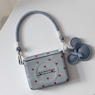 时尚 灰色适用purax手机壳磁吸支架小米mixflip2全包中轴三星zflip7防摔荣耀Magicvflip2高级pocket2可爱挂绳