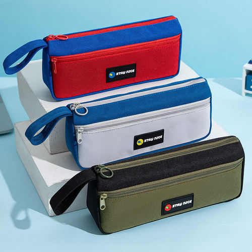 手提双层笔袋文具盒男孩款2026新款文具袋铅笔盒大容量幼儿园一年级笔盒学生用超火男孩子小学生简约男生儿童 - 封面