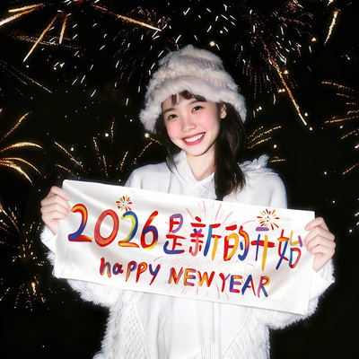 迎新元旦晚会跨年氛围感拍照道具