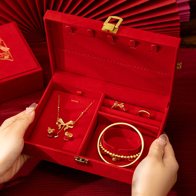 结婚订婚三金五金礼盒黄金首饰盒专用喜字新娘嫁妆摆台珠宝收纳,节庆用品/礼品,红包/利是封,淘宝优惠券,粉丝福利购,淘宝优惠卷
