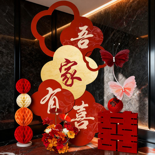 【小红书爆款】花瓣迎宾牌装饰品