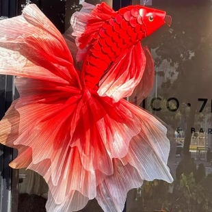 2026新年客厅家庭装饰品锦鲤金鱼马年春节挂饰氛围感全套场景布置