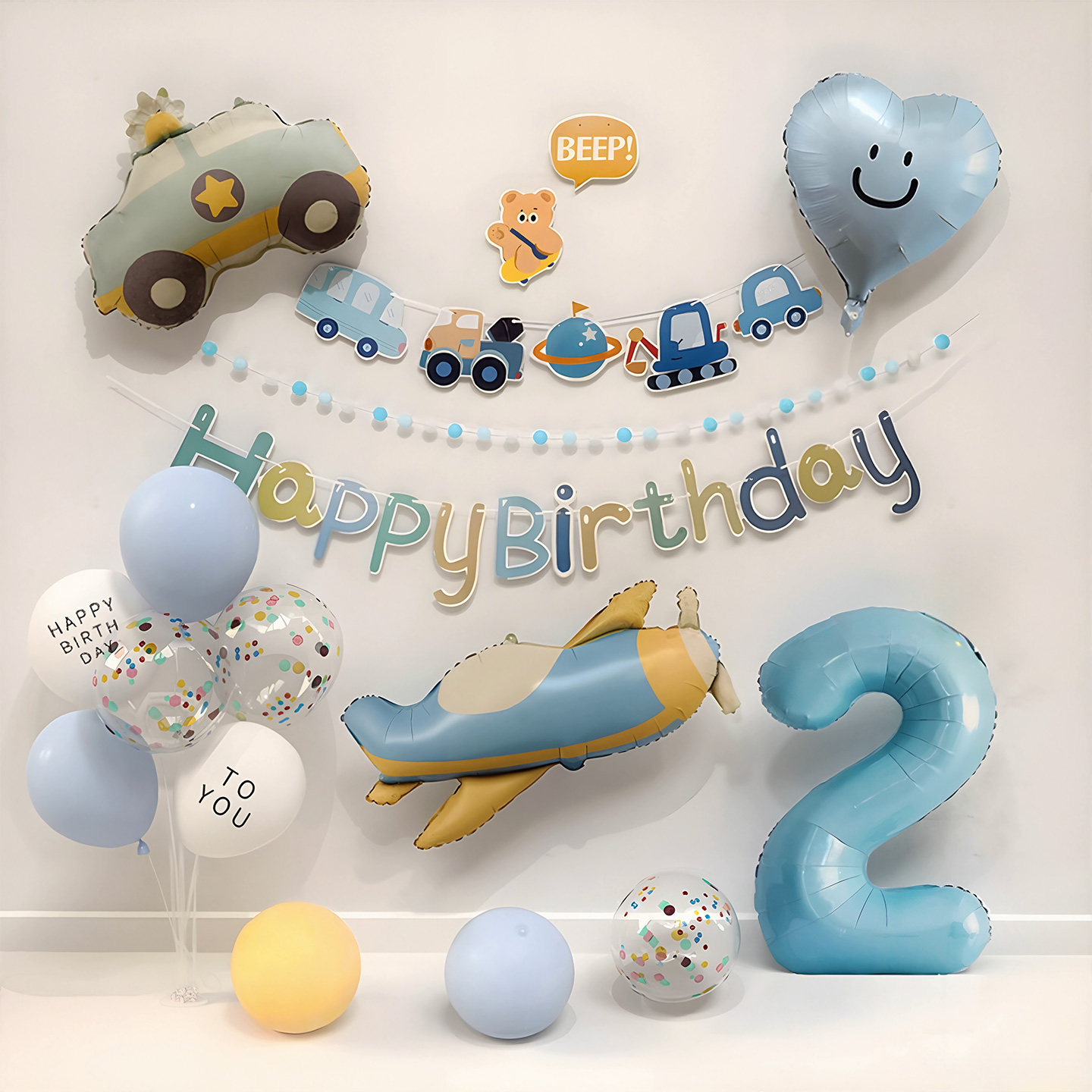 2岁宝宝生日快乐party场景氛围感数字气球kt板布置周岁仪式感装饰,节庆用品/礼品,气球,淘宝优惠券,粉丝福利购,淘宝优惠卷