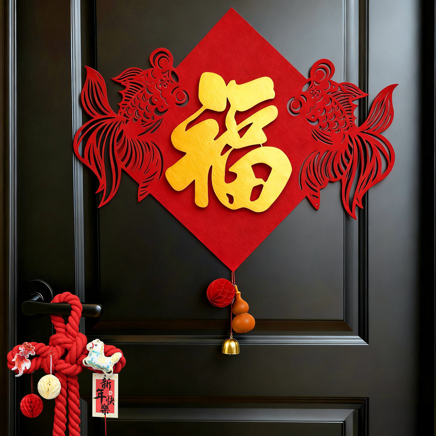 2026马年新款磁吸春节福字贴斗方挂件布置入户门乔迁过年装饰用品,节庆用品/礼品,福字/窗花/窗贴,淘宝优惠券,粉丝福利购,淘宝优惠卷