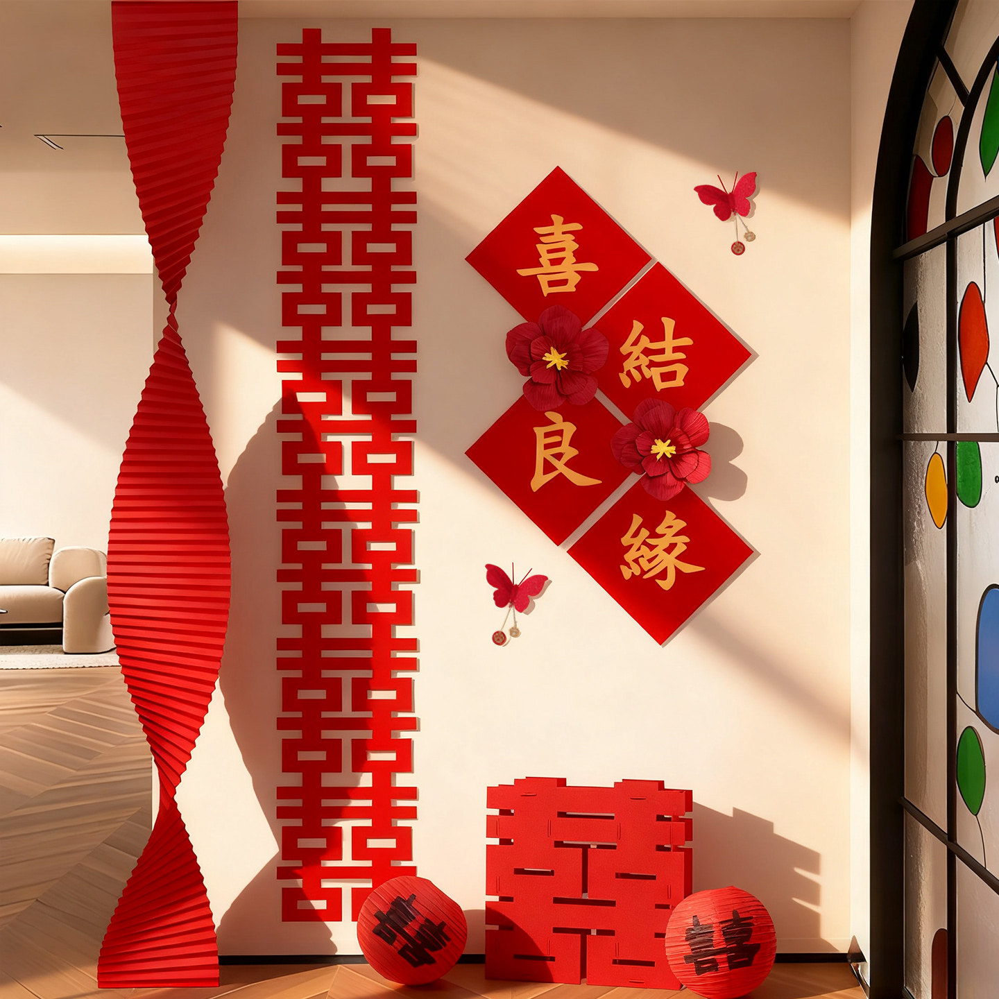 结婚喜字婚房布置男方婚礼卧室客厅背景墙装饰囍字氛围感婚庆用品,节庆用品/礼品,喜字/剪纸/贴纸,淘宝优惠券,粉丝福利购,淘宝优惠卷