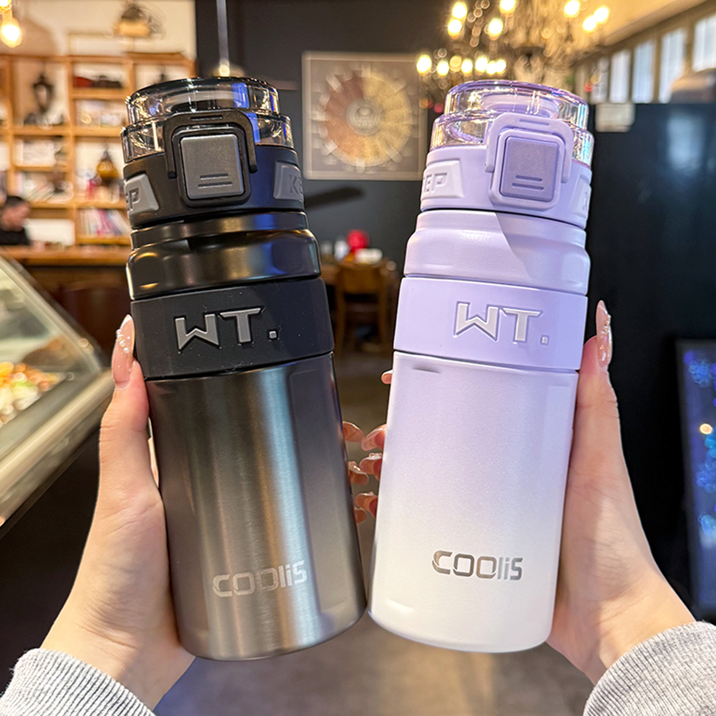 guloo大容量保温杯316不锈钢水杯