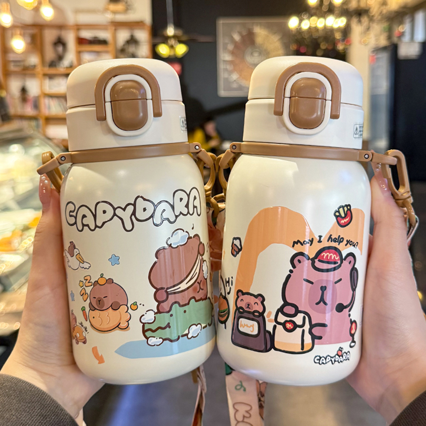 guloo卡皮巴拉保温水杯316不锈钢