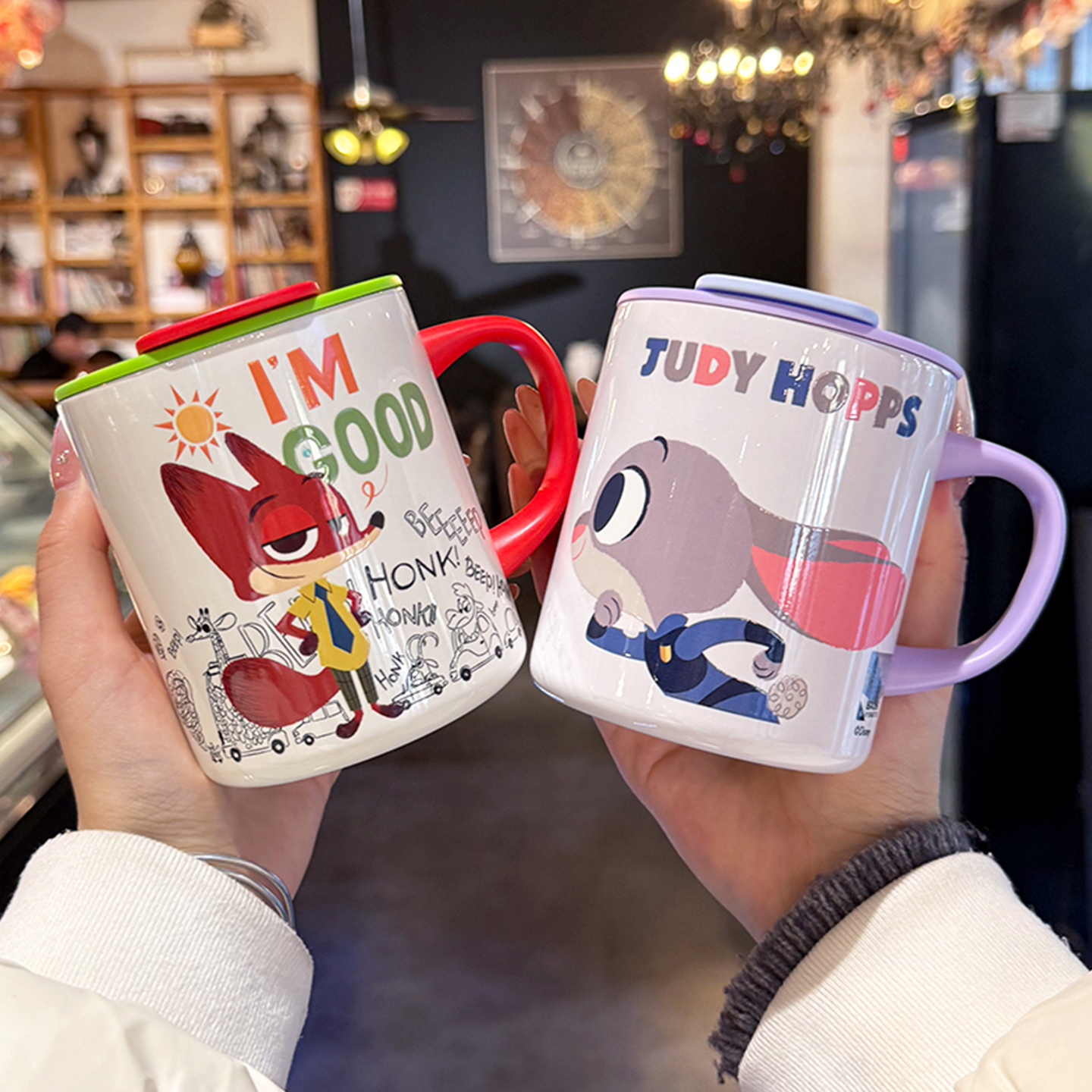 guloo疯狂动物城保温杯316不锈钢