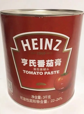 HEINZ亨氏番茄膏3kg高浓度番茄酱 意大利酱番茄肉酱tomato paste