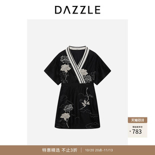 【奥莱】DAZZLE地素奥莱 连衣裙春秋豌豆水溶绣花连衣裙