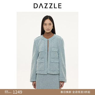 DAZZLE地素奥莱 短外套冬季牛仔小香风外套