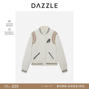 DAZZLE 地素奥莱棉服白色行棉夹克