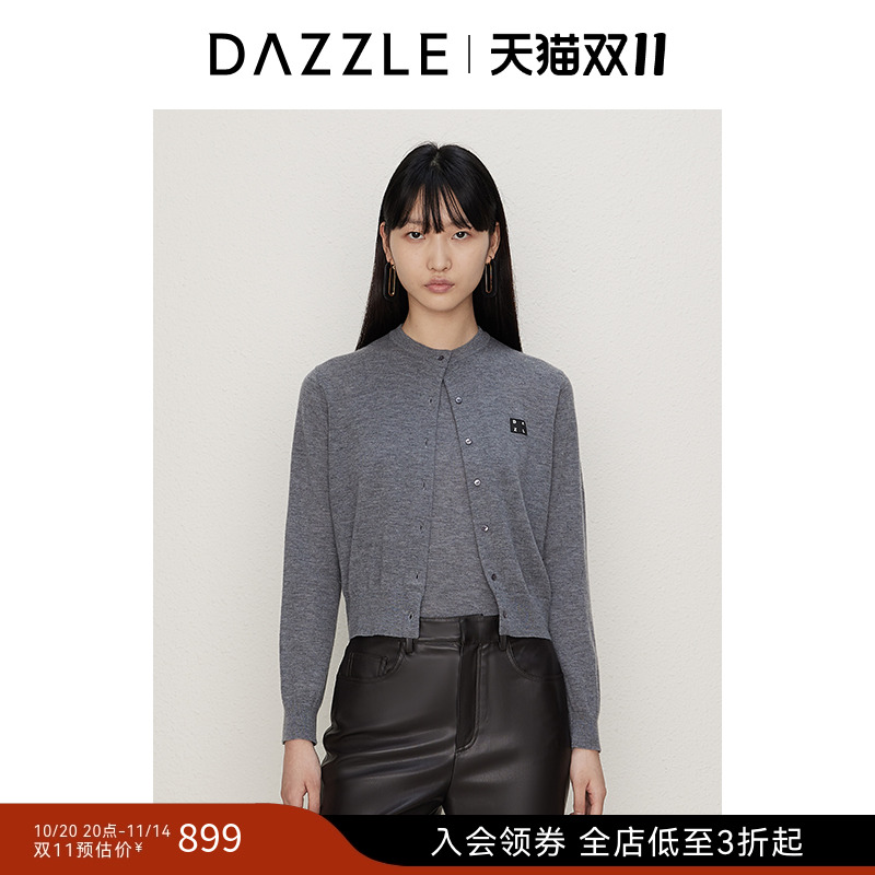 DAZZLE地素奥莱 毛针织衫秋女装针织毛衫套装