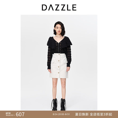 DAZZLE地素针织开衫春秋