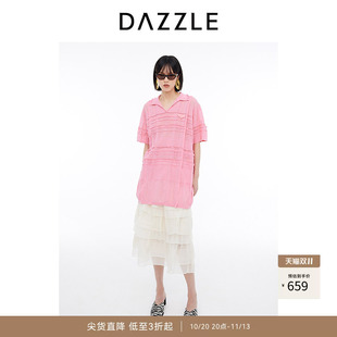 DAZZLE地素奥莱 连衣裙春夏女装针织短裙套装
