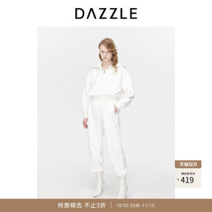 【奥莱】DAZZLE地素奥莱卫衣女装冬季刺绣棉质运动上衣
