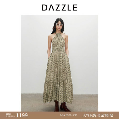 DAZZLE地素挂脖连衣裙