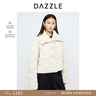 【奥莱】DAZZLE地素奥莱 羽绒服秋冬简约优雅牛角扣短款外套