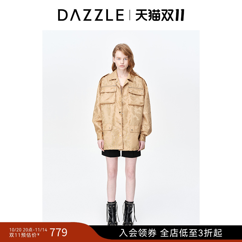 中式提花	直筒版型	工装元素