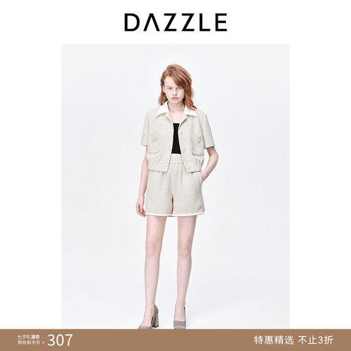 复古DAZZLE地素休闲短裤